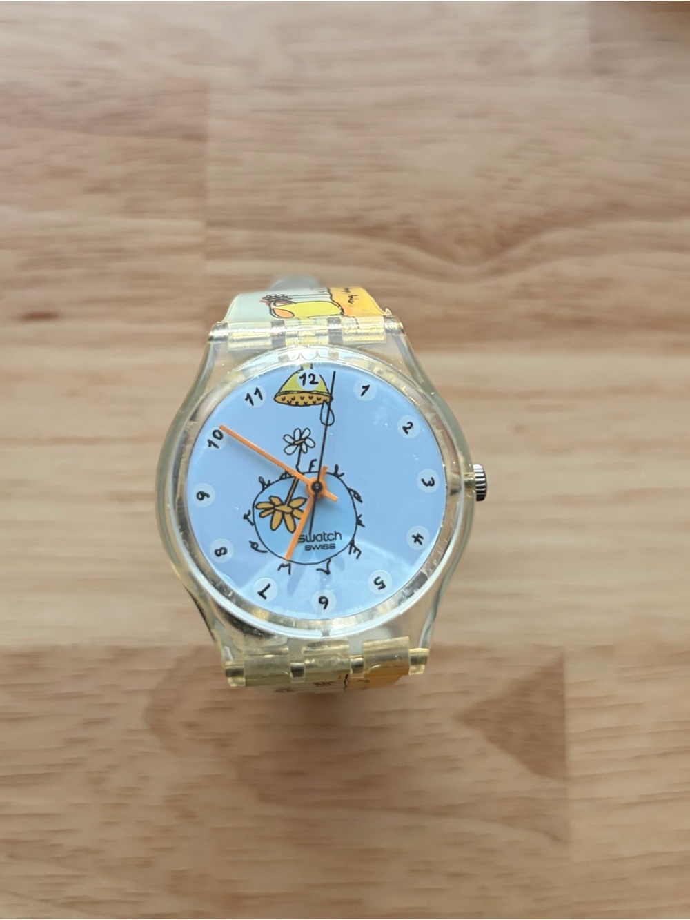 Vintage Swatch Flower Talk Daisy Flowers Analog Watch GK312 needs battery